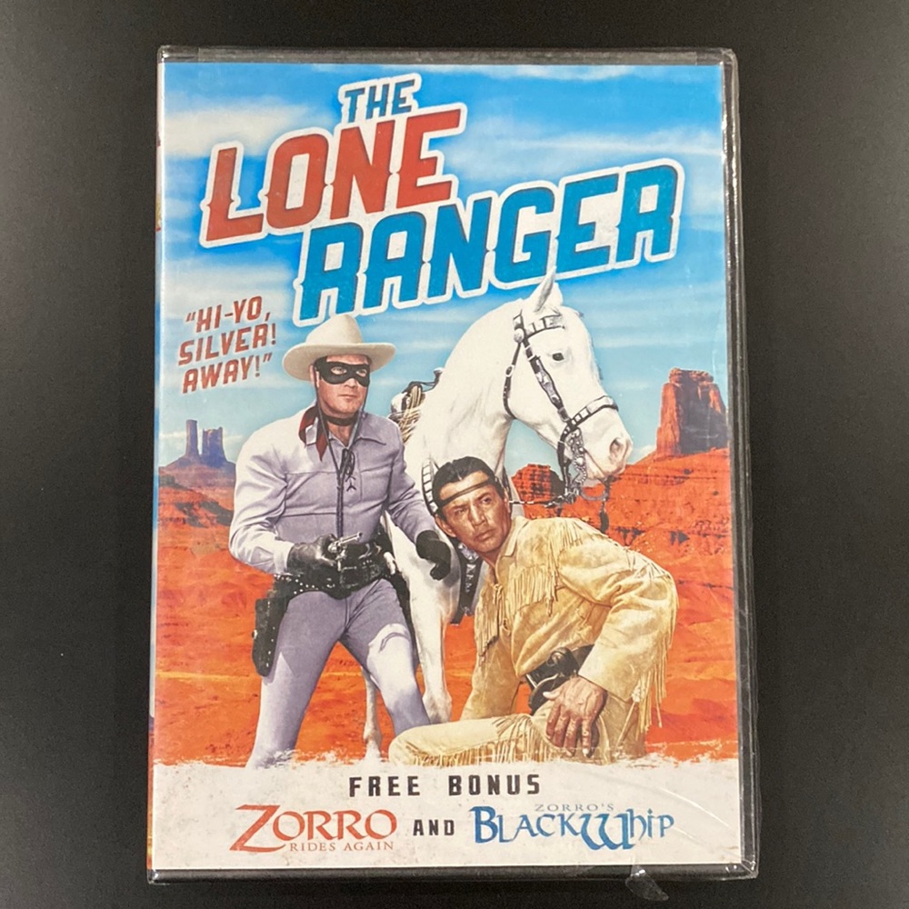 NEW: The Lone Ranger (12 Classic Episodes) & Two Zorro Films - DVD